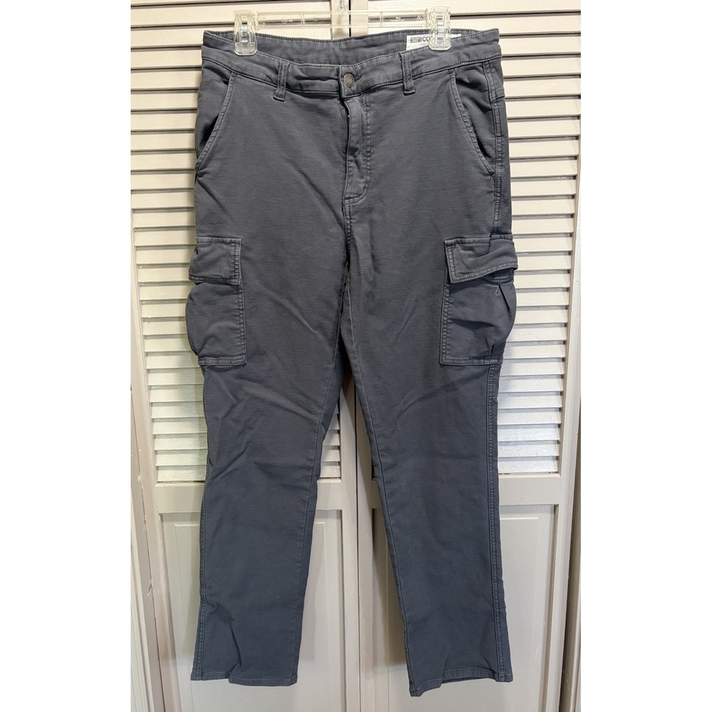 32 Cool Cargo Mens Gray Pants Size 34 Zip Mid Rise 10.5 Comfort Outdoor